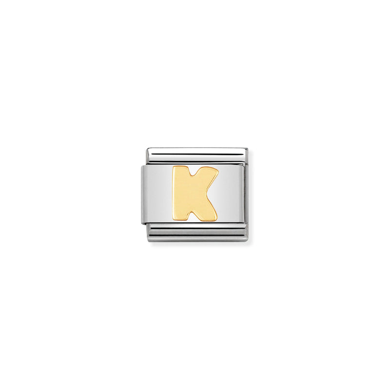 COMPOSABLE CLASSIC LINK 030101/11 LETTER K IN 18K GOLD