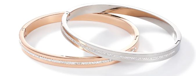 WHITE CRYSTAL BANGLE STAINLESS STEEL 0126_1800