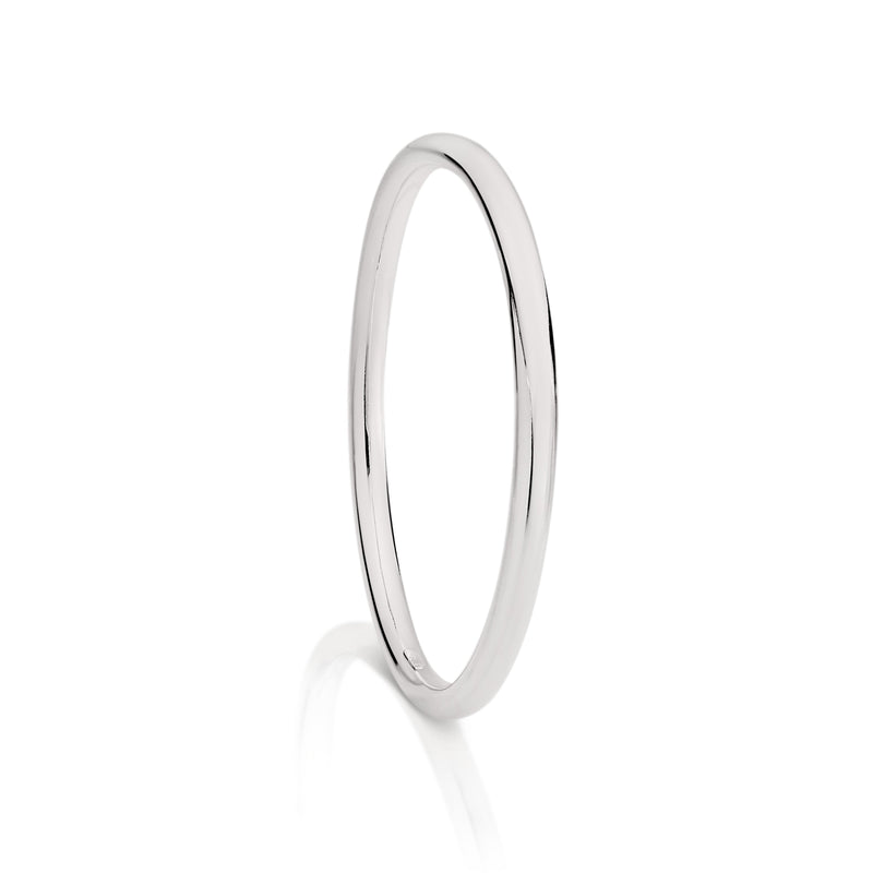 Silver 5mm golf bangle 65mm