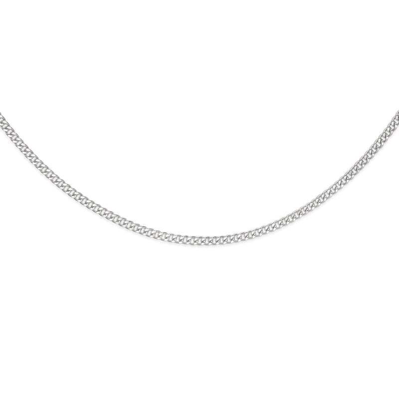 Sterling silver curb link chain