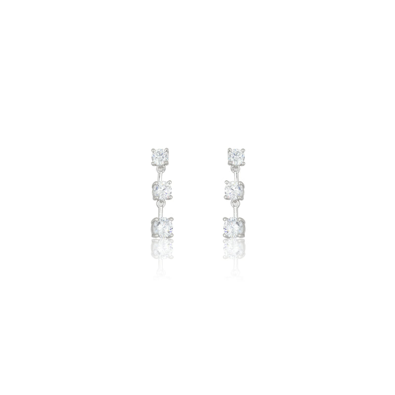 Georgini Gifts Trilogy Earrings Silver