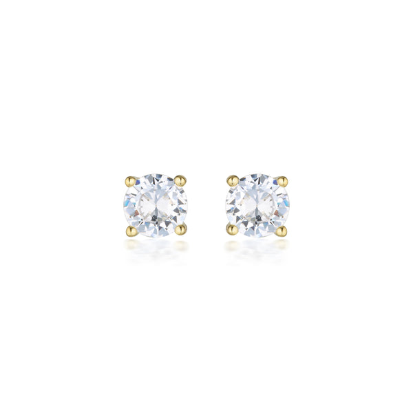 Georgini Moissanite Studs 1.00ct in 9ct Yellow Gold