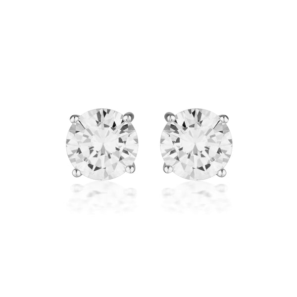 Georgini Moissanite Studs 3.00ct in 9ct White Gold