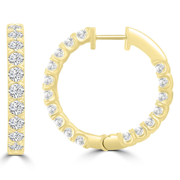 3.45ct Lab Grown Diamond Earrings in 18ct Yellow Gold