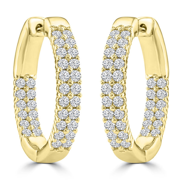 1.50ct Lab Grown Diamond Earrings in 18ct Yellow Gold