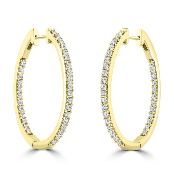 2.00ct Lab Grown Diamond Earrings in 18ct Yellow Gold