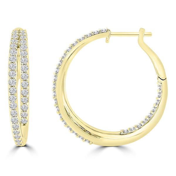 1.95ct Lab Grown Diamond Earrings in 18ct Yellow Gold