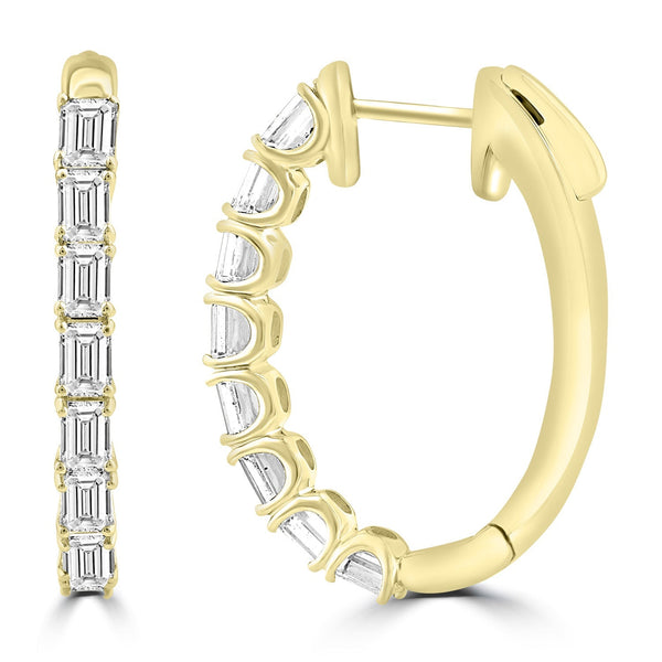 2.45ct Lab Grown Diamond Earrings in 18ct Yellow Gold